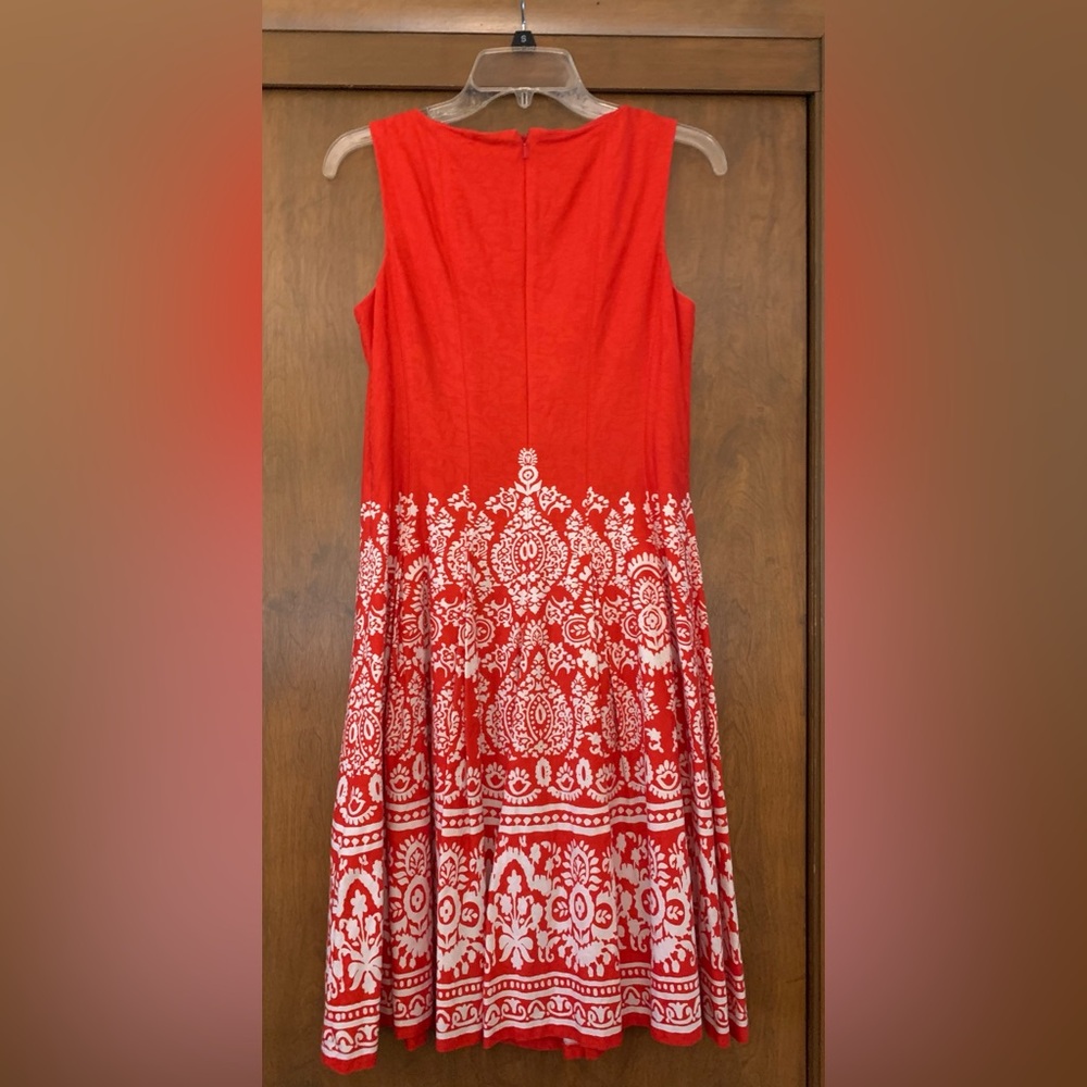 Jones New York size 4 poppy red/orange dress